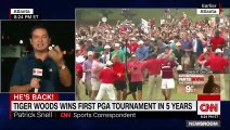 Tiger Woods wins first tournament in 5 years