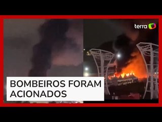 Incêndio atinge tenda de apoio do Lollapalooza em Interlagos