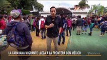 4.500 inmigrantes de la caravana de hondureños entrar a Mëxico por la fuerza