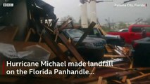 Videos muestran los destrozos del huracan Michael