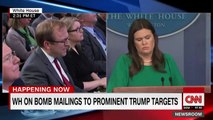 Sarah Sanders gets emotional during White House press briefing