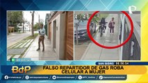San Isidro en la mira de la delincuencia: falso repartidor de gas roba celular a transeúnte