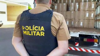 Homem é preso transportando cigarros contrabandeados na PR-317, entre Toledo e Ouro Verde