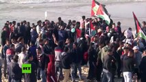 Al menos nueve heridos en una protesta a favor de una flotilla que partió de Gaza