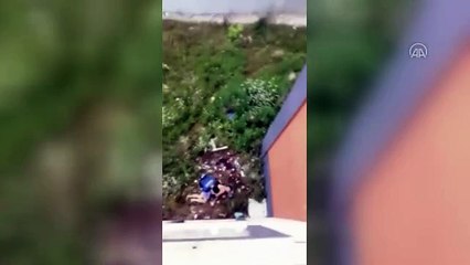 Yakalanmamak için 3. kattan aşağı atladı