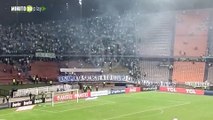 Con pancartas y pólvora, hinchas de Nacional volvieron a las protestas en las tribunas