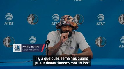 Mavericks - Irving sur son alley oop contre le Jazz : "Mes coéquipiers se moquaient de moi..."