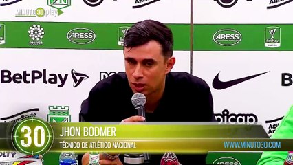 Muchas cosas se hicieron buenas Jhon Bodmer, técnico de Atlético Nacional