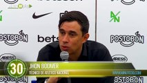 Jhon Bodmer explicó por qué el cambio de Atlético Nacional del primer al segundo tiempo