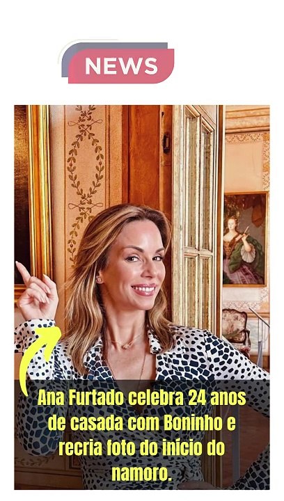 Ana Furtado celebra 24 anos de casada com Boninho e recria foto do início do namoro.
