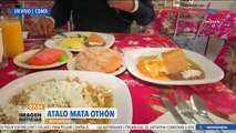 Atalo Mata desayuna omelette de espinaca con queso manchego en La Casona