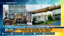 Susana Villarán: demuelen muro perimétrico de su casa de playa tras denuncia de Panorama
