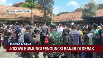 Antusiasme Pengungsi Banjir di Demak Sambut Kunjungan Presiden Jokowi