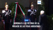 Homenaje a las víctimas de la masacre de las Fosas Ardeatinas