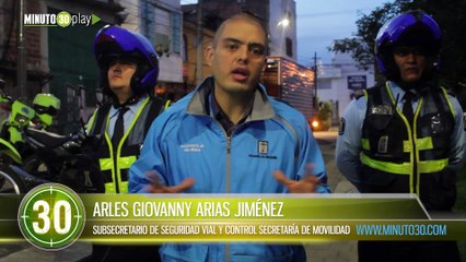 Operativo en la 4 sur dejó 96 comparendos y 58 motos inmovilizadas