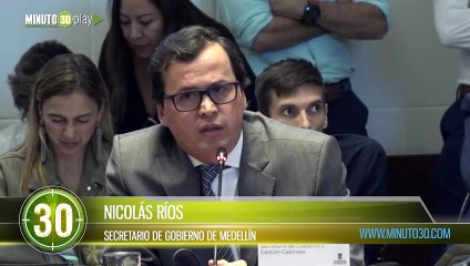 Exposición de Nicolás Ríos en el Concejo de Medellín