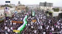 Migliaia di sostenitori Houthi manifestano nel nord-ovest dello Yemen