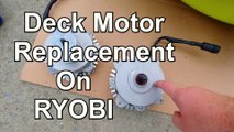 RYOBI Zero Turn Mower Deck Electric Motor Replacement - Step By Step Demonstration