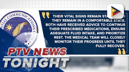 PBBM, First Lady continue to experience flu-like symptoms, but First Couple’s condition improving