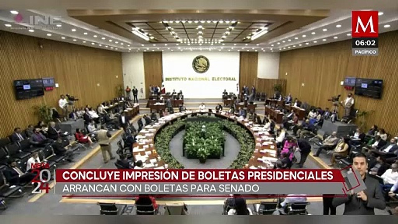 Finaliza la impresión de boletas presidenciales para las próximas elecciones 2024