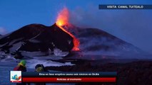 Etna en fase eruptiva causa seis sismos en Sicilia