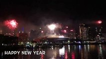 Fuegos artificiales en Melbourne, Australia para la llegada del 2019