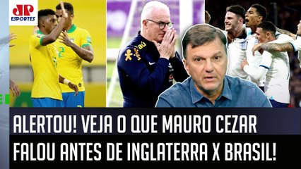 "É uma ESCALAÇÃO ESTRANHA, gente! Se o Brasil NÃO TOMAR UM COURO da Inglaterra..." Mauro Cezar OPINA
