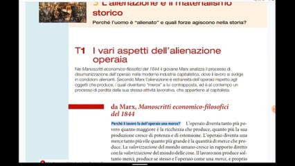 Marx, L'alienazione dell'operaio. Lettura di un passo antologico.
