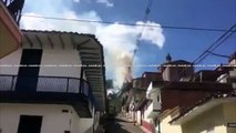 07-03-18 Incendio de grandes proporciones se presenta en Jerico Antioquia