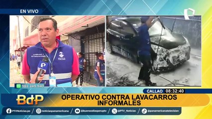 Callao: vuelven a intervenir lavacarros informal que hace dos días había sido clausurado