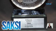 GMA Network, muling nakuha ang Platinum Award sa TV network category ng Reader's Digest Trusted Brand Survey | Saksi