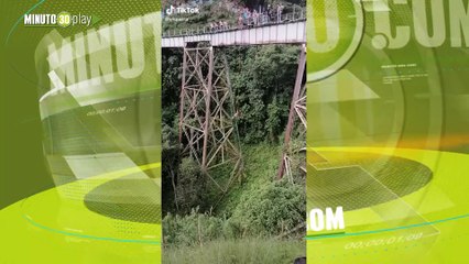 Qué tragedia tan horrible Una joven murió al caer de un bungee jumping en Amagá