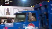 Holiday decorations over NY-NJ tunnel moved