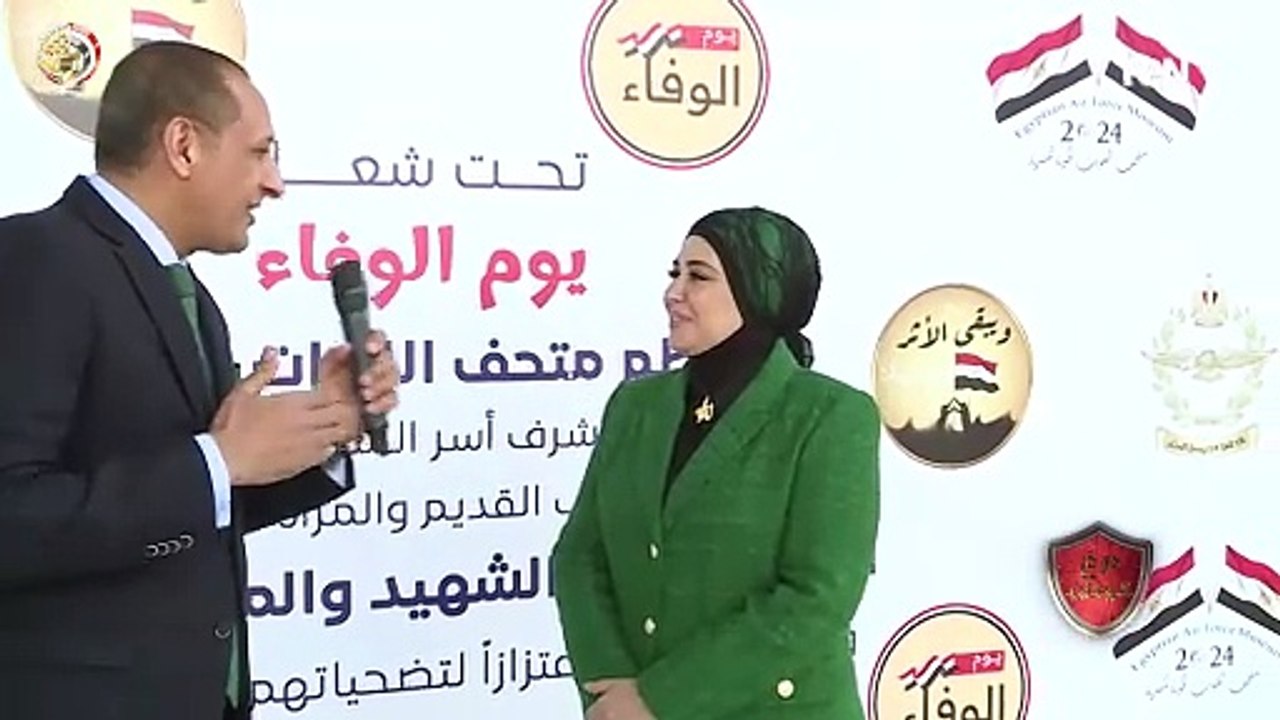 الداعية الإسلامية نادية عمارة: أسر الشهداء تاج على رأسنا الذي قدموا أرواحهم من أجل ننعم بهذه الحرية