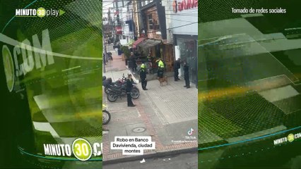 Atraco en banco de Ciudad Montes en Bogotá