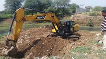 Culvert in rain drain being built in Nyas Colony