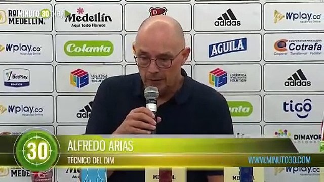 Alfredo Arias, técnico del DIM analizó el juego que ganaron y que los puso líderes de la Liga