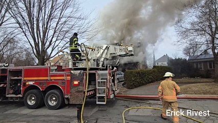 Incendie d'une résidence à Candiac (Le Reflet - Erick Rivest)