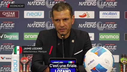Lozano avant la finale contre les USA : "Il n'y a pas de favori"