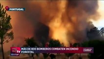 Más de 800 bomberos combaten incendio en Portugal