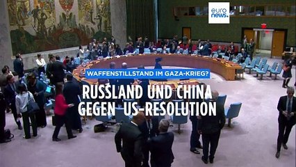 US-Resolution zu sofortigem Waffenstillstand in Gaza scheitert an russisch-chinesischem Veto