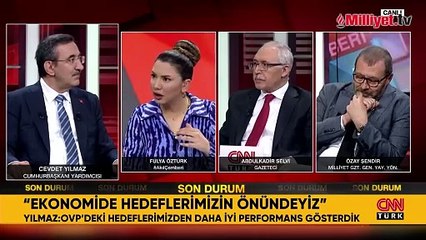 Cevdet Yılmaz CNN Türk'te açıklamalarda bulunuyor