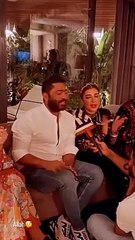 تامر حسني يغني مع أصالة في حفل إفطار جماعي لمي عمر ومحمد سامي