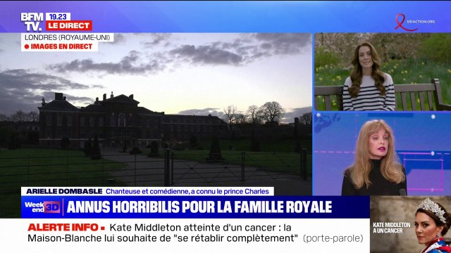 Arielle Dombasle sur le cancer de Kate Middleton: C'est très bouleversant parce que c'est une princesse que tout le monde aime