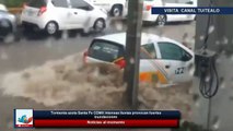 Tormenta azota Santa Fe CDMX Intensas lluvias provocan fuertes inundaciones