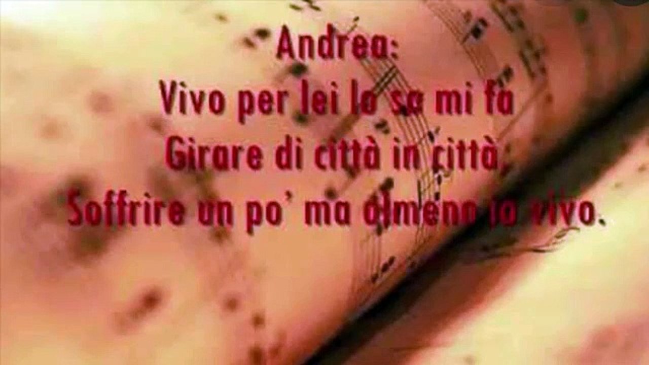 Vivo per lei - cover