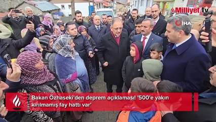 Bakan Özhaseki'den deprem açıklaması! '500'e yakın kırılmamış fay hattı var'