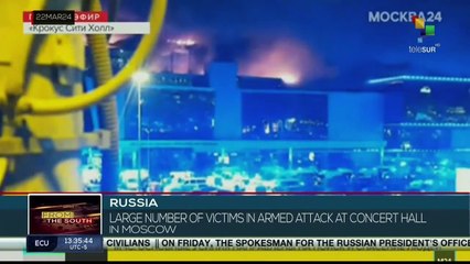 Russia: Terrorist attack recorded in concert hall
