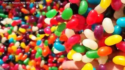 20,000 JELLY BEANS Vs. TRAMPOLINE from 45m!