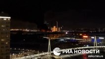 L'incendio nella sala concerti di Mosca sotto attacco terroristico